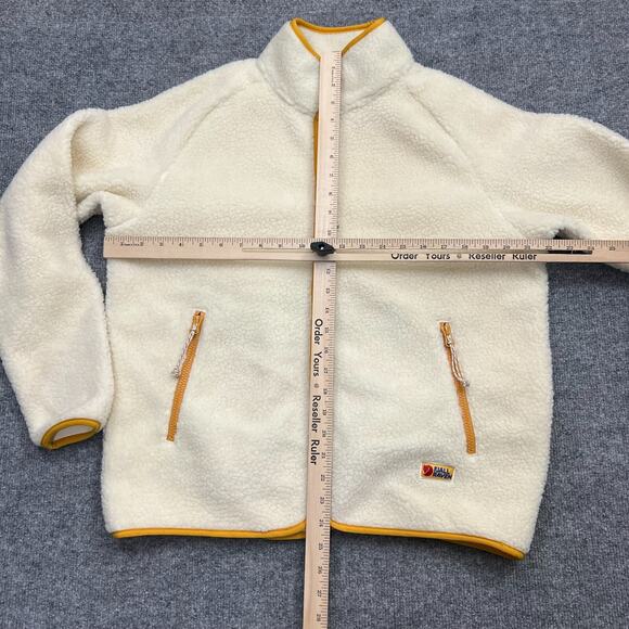 Fjallraven Sherpa Jacket Women's Medium Ivory Mock Neck Raglan Sleeve Full Zip - Picture 5 of 7